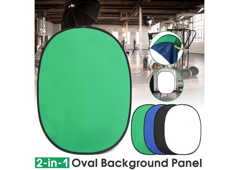 1.5x2m 2-in-1 Collapsible Oval Reflector