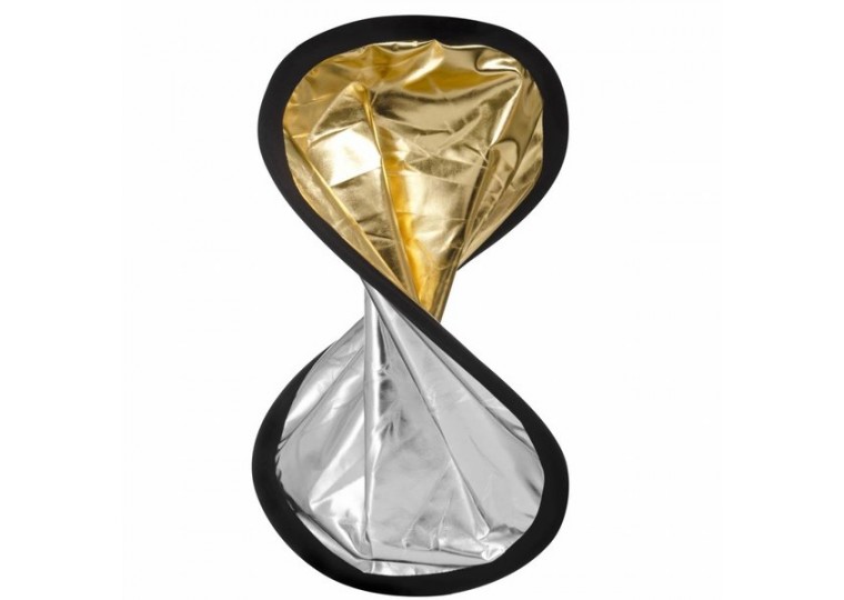 Gold & Silver 1.5x2m 2-in-1 Collapsible Oval Reflector