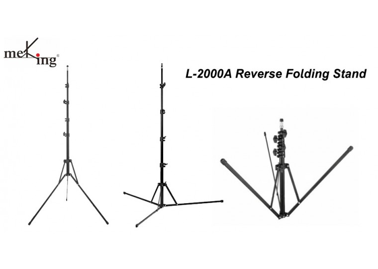 MeKing L-2000A Reverse Folding Light Stand