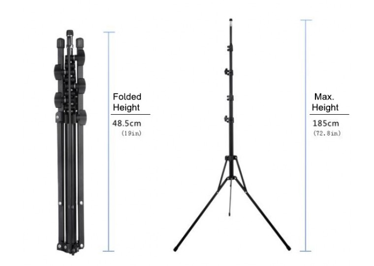 MeKing L-2000A Reverse Folding Light Stand