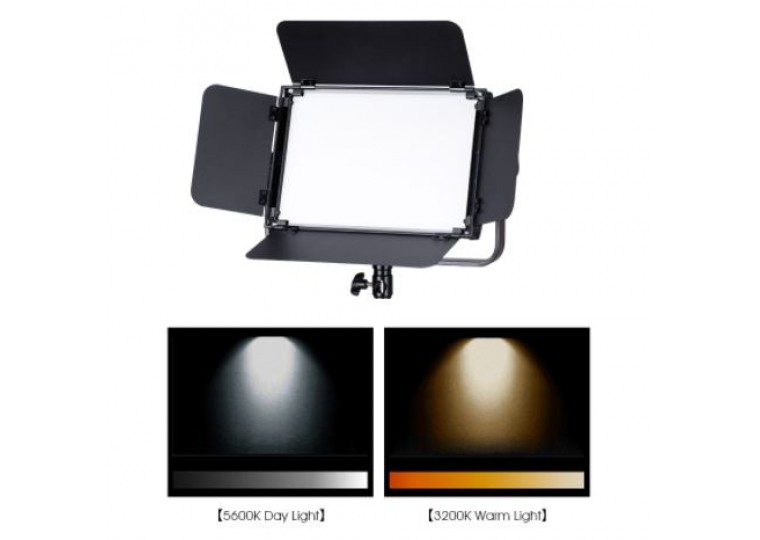 Tolifo 60W LED Continuous Video Light with Barndoor