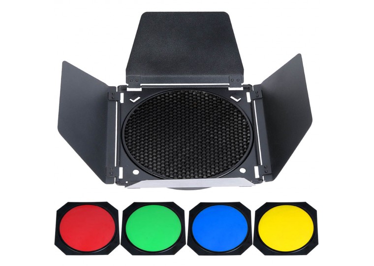 Godox BD-04 Bowens Mount Barndoor Kit