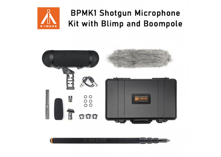 E-Image BPMK1 Shotgun Microphone Kit with Blimp and Boompole