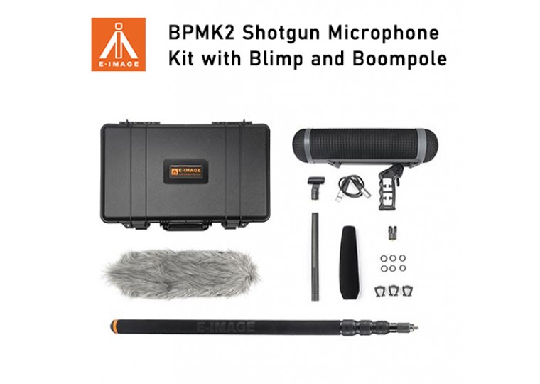 E-Image BPMK2 Shotgun Microphone Kit with Blimp and Boompole