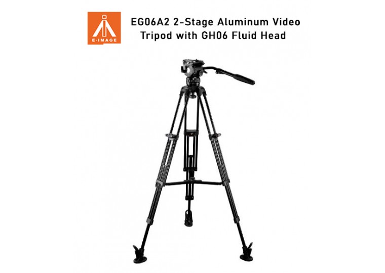 E-Image EG06A2 2-Stage Aluminum Video Tripod with GH06 Fluid Head