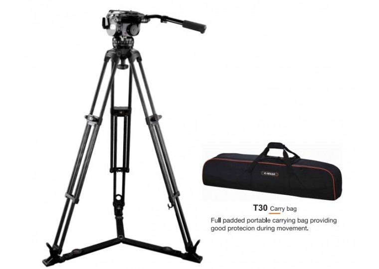 E-Image EG25C 1-Stage Carbon Fiber Video Tripod with GH25 Fluid Head