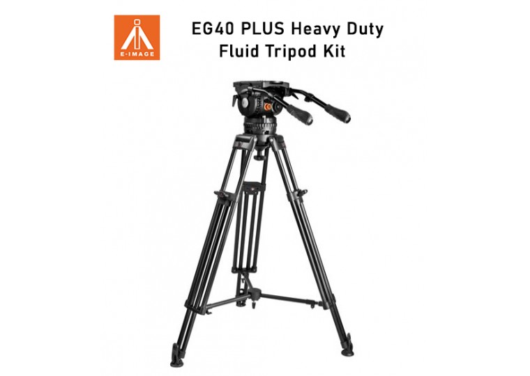 E-Image EG40 PLUS Heavy Duty Fluid Tripod Kit