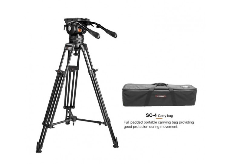 E-Image EG40 PLUS Heavy Duty Fluid Tripod Kit