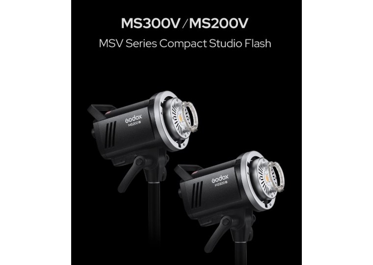 Godox MS200V MS300V Studio Flash with LED Modeling Lamp