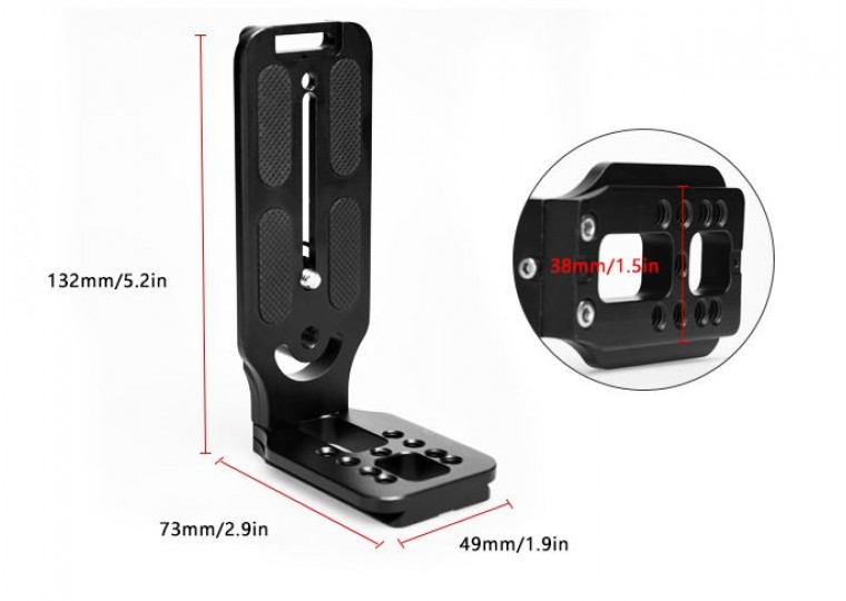 E-Image PL01 L-shaped (small) Tripod Plate