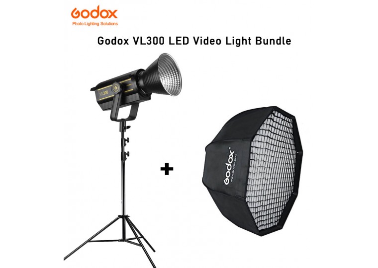 Godox VL300 LED Video Light Bundle
