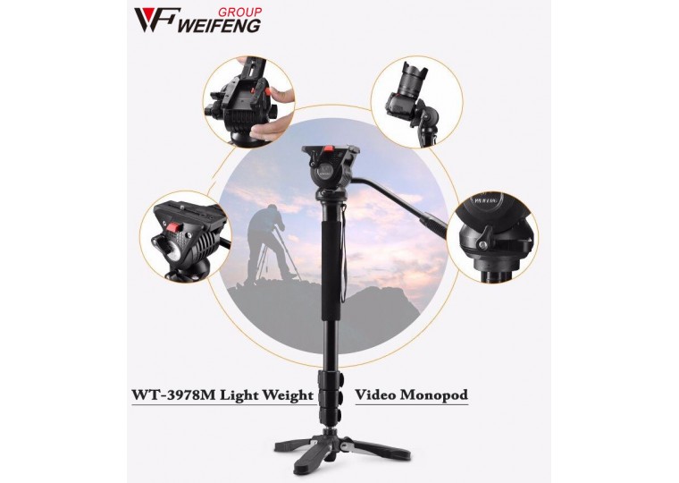 WeiFeng WT-3978M Light Weight Video Monopod