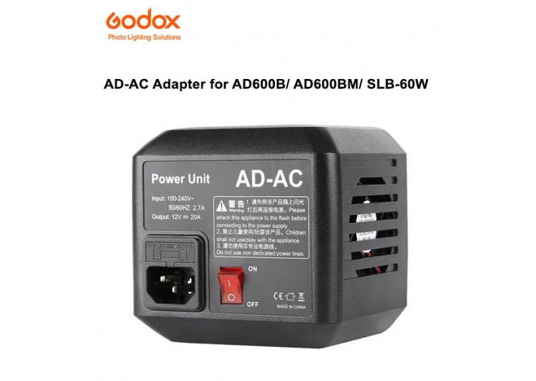 Godox AC Adapter for AD600 AD600B AD600BM SLB-60W