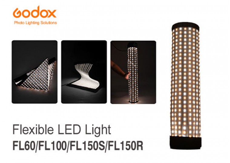 Godox FL60 FL100 FL150S FL150R Flexible Bi-Color LED Video Light with Softbox with Grid
