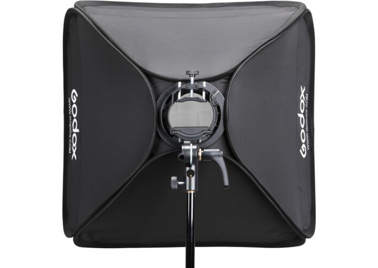 Godox S2 Speedlite Bracket with Softbox and Carrying Bag Kit