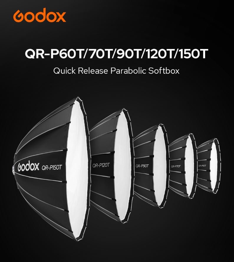 Godox QR-P60T QR-P70T QR-P90T QR-P120T QR-P150T Quick Release Parabolic ...